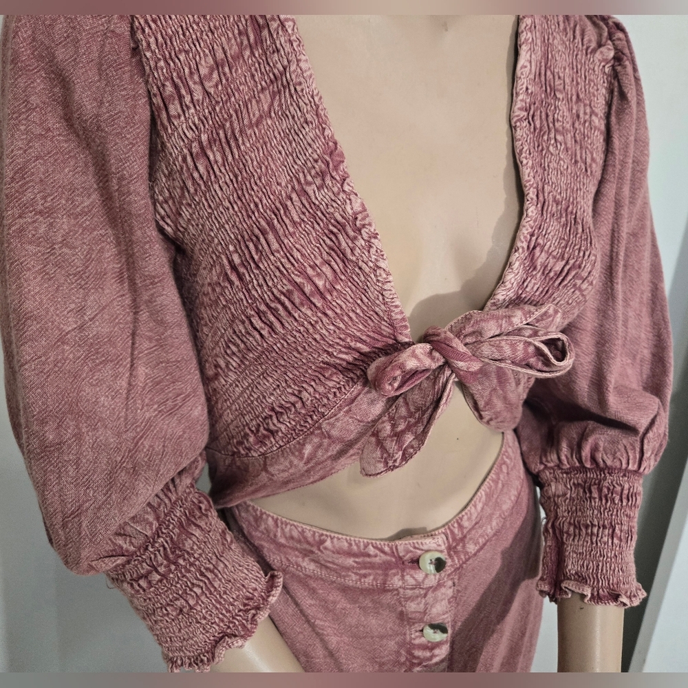 Free People Flowy Button Up Maxi Dress. Brand New With Tags - Picture 3 of 8